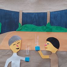 Meu projeto do curso: Ilustração de histórias com papel_Rui. Traditional illustration project by Rui Duque - 02.16.2021