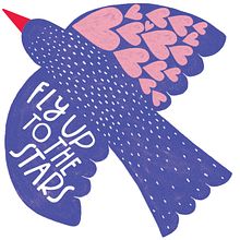 Flying Up To The Stars. Traditional illustration project by Vanessa Binder - 11.17.2020