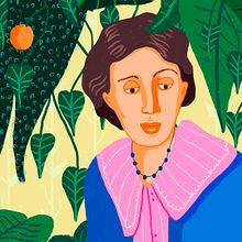 Virginia Woolf. Traditional illustration project by Gisele Murias - 01.25.2021