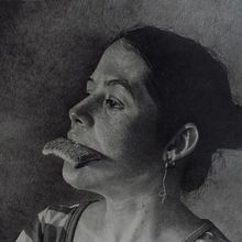 Retrato a grafito: La chica del Kellogg’s bar. Fine Arts, Pencil Drawing, Figure Drawing, Artistic Drawing, Portrait Drawing, Realistic Drawing, Painting, Watercolor Painting, Acr, lic Painting, Oil Painting, and Gouache Painting project by Yampier Sardina Esperon - 01.25.2021