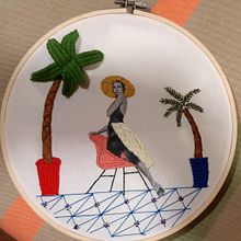 Mi Proyecto del curso: Bordado en fotografías sobre tela. Mucho que practicar todavía, pero he descubierto el bordado y me apasiona. Un proyecto de Bordado, Fotografía, Collage, Papercraft, Estampación y DIY de Fe MB - 21.03.2021