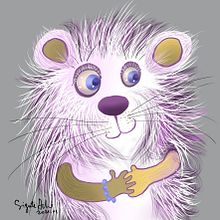 Funny raccoon. Traditional illustration project by Sigutė Ach - 01.25.2021