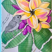 My project in Creative Drawing with Ink and Gouache course. Drawing project by Dee Jones - 01.25.2021