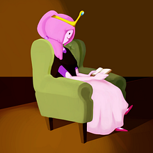 Digital Painting Final Project (Princess Bubblegum - Adventure Time). Un progetto di Arte concettuale, Pittura digitale e Illustrazione tradizionale di Aaron Mitchell - 25.01.2021