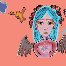 Mi Proyecto del curso: Retratos digitales con estilo propio en Procreate. Projekt z dziedziny R, sunek c i frow użytkownika Noelia carmen Quesada Yllan - 25.01.2021