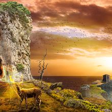 Mi Proyecto del curso: Matte Painting: Montaña mágica. Un projet de Design  de Adelina Santos Rodríguez - 25.01.2021