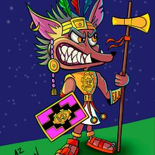 PERRO PERUANO GUERRERO INCA. Een project van Digitale illustratie van Daniel Moon - 26.01.2021
