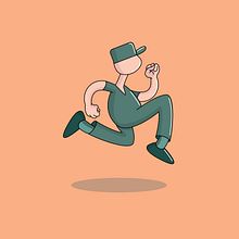 Run. Een project van Vectorillustratie van Jose Roberto Escamilla - 26.01.2021