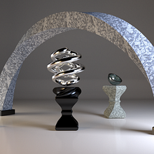 Art Contemporain. Un proyecto de 3D, Diseño 3D, Diseño de iluminación y Modelado 3D de Héctor Pascual del Pozo - 26.01.2021