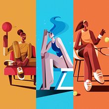 Women & Sport. Un proyecto de Dibujo, Ilustración tradicional e Ilustración vectorial de Ricardo Polo López - 26.01.2021