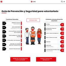 Web Guía Prevención - Cruz Roja Española. Web Design, HTML, and Traditional illustration project by Estudio de diseño y comunicacion - 01.26.2021