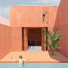My project in Architectural Visualization Using Digital Collage course. Un projet de Architecture numérique de carlitanavas19 - 26.01.2021
