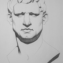 Lámina Bargue - Dibujo académico. Un proyecto de Bellas Artes, Dibujo, Dibujo a lápiz, Dibujo anatómico, Dibujo de Retrato y Dibujo realista de Valeria Moretto Altamirano - 26.01.2021