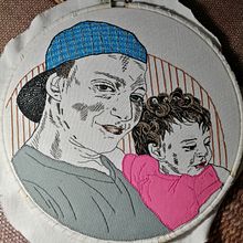 My project in Creation of Embroidered Portraits course. Embroider project by Ágnes Tamás - 02.05.2021