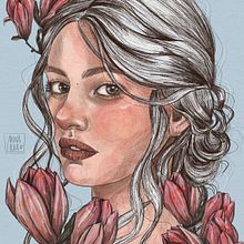 Meu projeto do curso: Retrato Ilustrado com Procreate. Un proyecto de Bellas Artes de Anna Lídia Teixeira - 26.01.2021