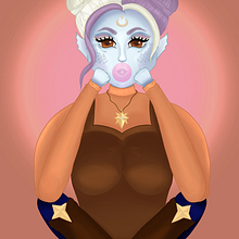 My project in Female Character Portraits in Procreate course. Digital Illustration project by Eiryn Locke - 02.02.2021
