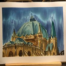 Mi Proyecto del curso: Representación arquitectónica en acuarela. Watercolor Painting project by Paqui Martín - 01.26.2021