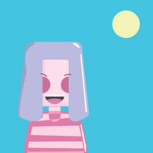 girl. Een project van Vectorillustratie van Jose Roberto Escamilla - 27.01.2021