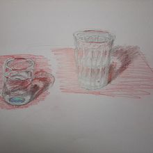 Glass and water. Artistic Drawing project by Arunas Beksta - 01.27.2021