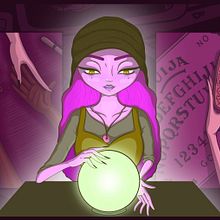  My project in Digital Illustration with Manga Influence course - The Fortune Teller. Digital Illustration project by Eva Luna-Rose - 01.28.2021
