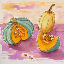 My project in Illustrating Nature: A Creative Exploration course. Artistic Drawing, and Children's Illustration project by Cindy Faulkner - 01.28.2021