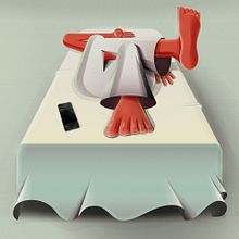 Series of illustrations about human behaviour in solitude and isolation. Een project van Redactionele illustratie y Traditionele illustratie van Zamo Peza - 28.01.2021