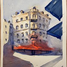 Before and after this course. Un progetto di Illustrazione architettonica, Bozzetti, Disegno, Pittura ad acquerello, Sketchbook e Illustrazione con inchiostro di t_baur - 28.01.2021