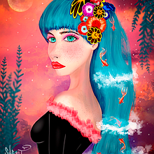 Mi Proyecto del curso: Retratos digitales de fantasía con Photoshop. Un proyecto de Concept Art, Dibujo, Diseño de personajes, Ilustración tradicional, Ilustración digital y Pintura digital de r3d_shert - 29.01.2021