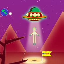 Abducción en Marte. 2D Animation, and 3D Animation project by Carlos Nicolás Retis Cáceres - 01.29.2021