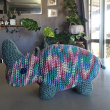 My project in Amigurumi Design -Rhino. Crochet project by Philippa Gillett - 01.29.2021