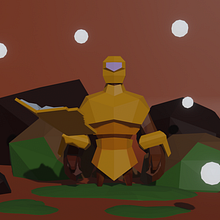 Mi Proyecto del curso: Modelado de personajes low poly para videojuegos . Un projet de 3D , et Modélisation 3D de José Alonso Chacón Sandoval - 29.01.2021