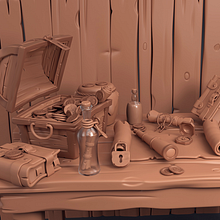 Mi Proyecto del curso: Modelado cartoon de bodegones con Maya. Un progetto di 3D, Arte concettuale, Progettazione 3D, Graphic design, Illustrazione tradizionale e Illustrazione digitale di Antony jefferson Timoteo Rodríguez - 29.01.2021