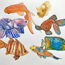 My project in Experimental Watercolor Techniques for Beginners course. Pintura em aquarela projeto de Joane Eby - 01.02.2021