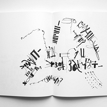 Silent writing: performance with Brody Neuenschwander. Un proyecto de Caligrafía y Diseño editorial de olga_k - 30.09.2019