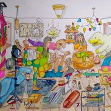 Mi Proyecto del curso: Sketching creativo: llena tus ilustraciones de vida y detalle. Comic, Creativit, Drawing, Traditional illustration, and Watercolor Painting project by Ana Karina Moreno - 01.30.2021