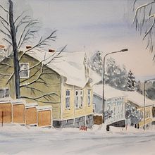 Vanhat puutalot. Un progetto di Illustrazione tradizionale di Pentti Koppinen - 30.01.2021