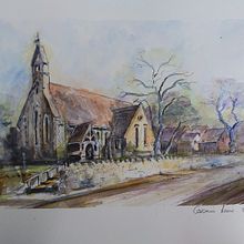 My project in Architectural Sketching with Watercolor and Ink course. Projekt z dziedziny  R i sunek architektoniczn użytkownika Caromin Louw - 06.03.2021