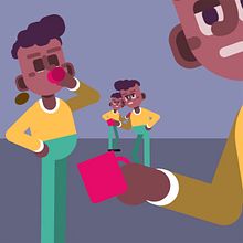 Ejercicio Café para Todos: Animación y diseño de personajes en After Effects. Un progetto di Animazione, Animazione 2D, Character design, Illustrazione vettoriale e Motion graphics di Roman Lara - 30.01.2021