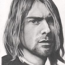 Mi Proyecto del curso: Retrato realista con lápiz de grafito de Kurt Cobain. Ex compositor de la banda grunge Nirvana (Tamaño carta). Drawing, Pencil Drawing, Portrait Drawing, and Realistic Drawing project by Brandon Nuñez Ceciliano - 11.06.2020