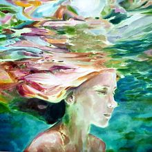 Underwater. Projekt z dziedziny Malarstwo olejowe użytkownika Paola M. - 31.01.2021