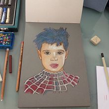 Mi Proyecto del curso: Ilustración con pastel y lápices de colores. Portrait Drawing project by jchercoles - 01.31.2021