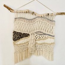 Mi Proyecto del curso: Introducción al macramé: creación de un tapiz decorativo. Projekt z dziedziny Makrama użytkownika Olivia Hernández Cobos - 01.02.2021