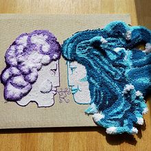 Mi Proyecto del curso: Bordado XL con aguja mágica. Un proyecto de Bordado de Angelika Villalta Soto - 06.03.2021