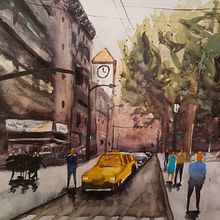 Mein Kursprojekt: Stadtlandschaften in Aquarell. Watercolor Painting project by Ivo Petschke - 01.31.2021