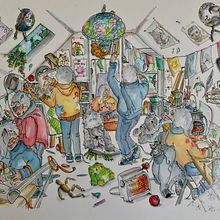 My project in Creative Sketching: Fill Your Illustrations with Life and Detail course. Un projet de Illustration traditionnelle de kimberley guilmette - 01.02.2021