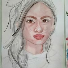Johana: Retrato ilustrado en acuarela. Sketching project by Andrea Clark - 02.01.2021