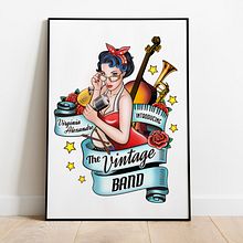 Ilustración / Identidad / Virgina Alexandre / The Vintage Band. Br, ing, Identit, and Traditional illustration project by Sito Morales - 02.01.2016