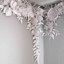 White Paper Flowers Waterfall. Set Design, and Sculpture project by Marta Herrero Arias - 06.01.2020