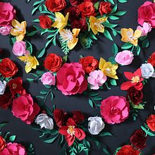 Paper Flowers Mantón de Manila. Art Direction, Sculpture, and Paper Craft project by Marta Herrero Arias - 02.01.2021
