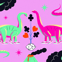 Mi Proyecto del curso: Dinosaurios y azar. Composición creativa para ilustración con Procreate. Editorial Illustration, and Traditional illustration project by jmoratilla83 - 02.01.2021